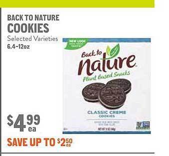 New Seasons Market Back to nature cookies offer
