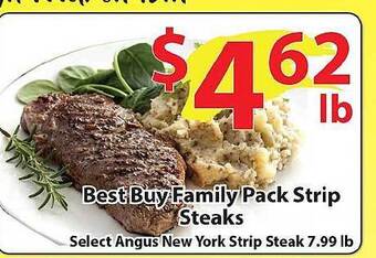 Wholesale Food Outlet Best buy family pack strip steaks offer