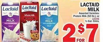 Bravo Supermarkets Lactaid milk offer