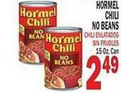 Bravo Supermarkets Hormel chili no beans offer
