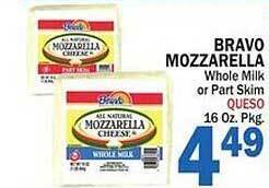 Bravo Supermarkets Bravo mozzarella offer