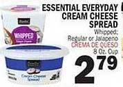 Bravo Supermarkets Essential everyday cream cheese spread offer
