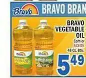 Bravo Supermarkets Bravo vegetable oil offer