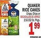 Bravo Supermarkets Quaker rice cakes offer