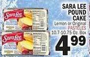 Bravo Supermarkets Sara lee pound cake offer