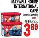 Bravo Supermarkets Maxwell house international café offer