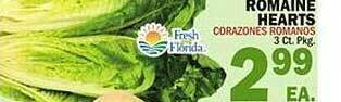 Bravo Supermarkets Romaine hearts offer