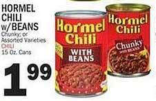 Bravo Supermarkets Hormel chili w beans offer