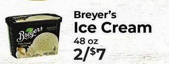 Sunset Foods Breyer's ice cream offer