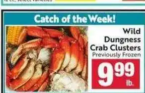 Wild dungness crab clusters