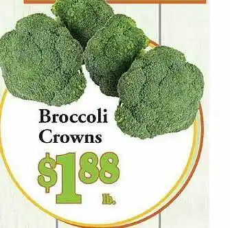 Broccoli crowns
