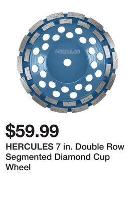 Harbor Freight Tools 7 in. double row segmented diamond cup wheel offer