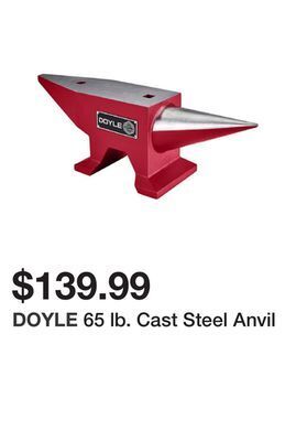 Harbor Freight Tools 65 lb. cast steel anvil offer