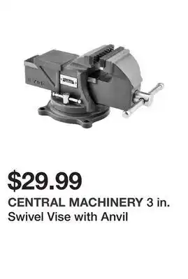Harbor Freight Tools 3 in. swivel vise with anvil offer