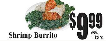 Baja Ranch Shrimp burrito offer