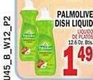 Bravo Supermarkets Palmolive dish liquid offer