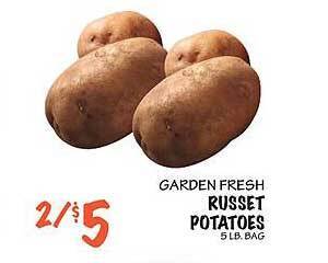 Foodarama Garden fresh russet potatoes offer