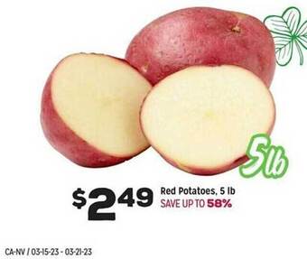 Grocery Outlet Red potatoes 5 lb offer