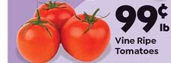 Save a Lot Vine ripe tomatoes offer