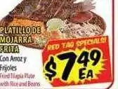 Supermercado El Rancho Fried tilapia plate offer