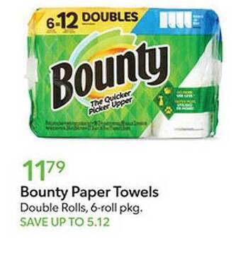 Publix Bounty paper towels offer