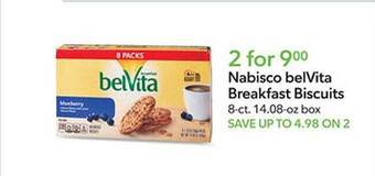 Publix Nabisco belvita breakfast biscuits offer