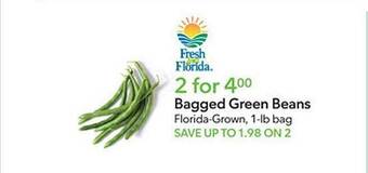 Publix Bagged green beans offer