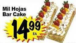 Superior Grocers Mil hojas bar cake offer