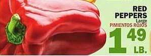 Bravo Supermarkets Red peppers offer