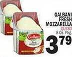 Bravo Supermarkets Galbani fresh mozzarella offer