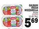 Bravo Supermarkets Galbani fresh mozzarella offer