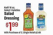 Maceys Kraft salad dressing offer