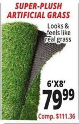 Ocean State Job Lot Super-plush artificial grass offer