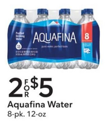 Publix Aquafina Water 8-pk. 12 oz offer