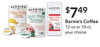Publix Barnie's Coffee 12-oz or 10 ct. offer