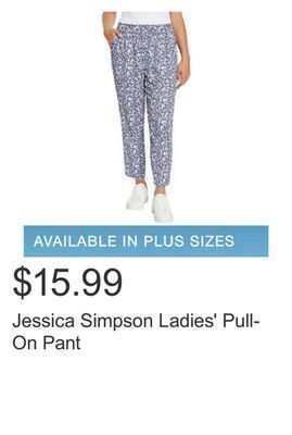 Costco Jessica simpson ladies' pull-on pant offer