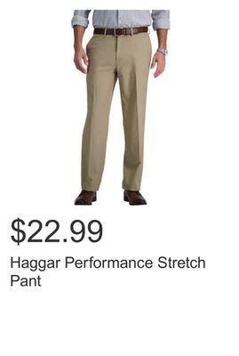 Costco Haggar performance stretch pant offer
