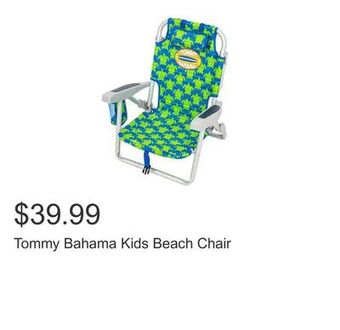 Costco Tommy bahama kids beach chair offer