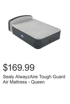 Costco Sealy alwayzaire tough guard air mattress - queen offer