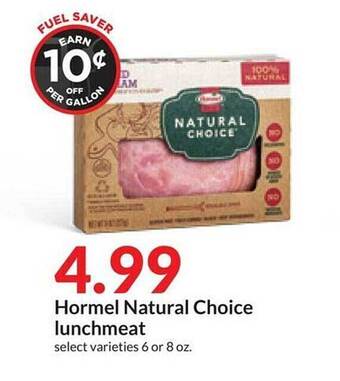IGA Hormel natural choice lunchmeat offer