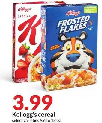 IGA Kellogg's cereal offer