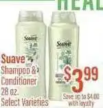 Chief Supermarket Suave shampoo & conditioner offer