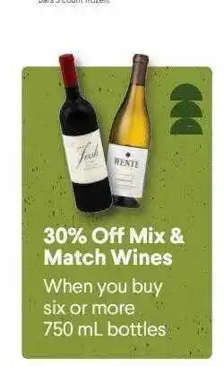 Nob Hill 30% off mix & match wines offer