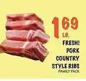 Foodarama Fresh! pork country style ribs offer