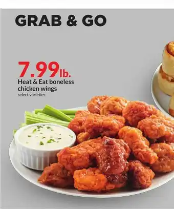 IGA Heat & eat boneless chicken wings offer