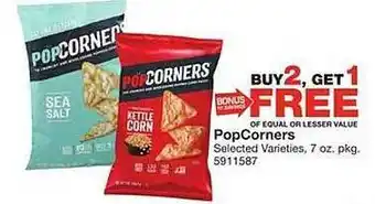 Giant Food Popcorners selected varieties offer