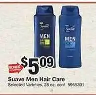 Giant Food Suave men hair care offer