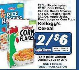 IGA Kellogg's cereal offer