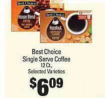 IGA Best choice single serve coffee offer