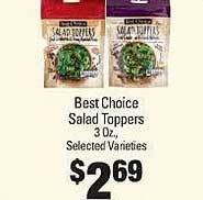 IGA Best choice salad toppers offer